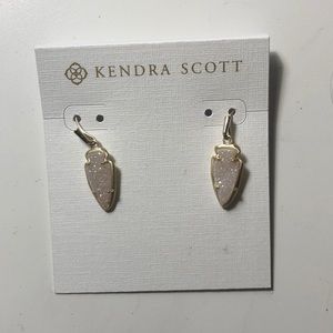 Kendra Scott drusy arrow earrings